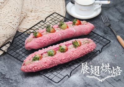 烘焙培訓學校教你做同款奈雪の茶草莓魔法棒！